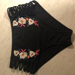 High waisted bikini bottom